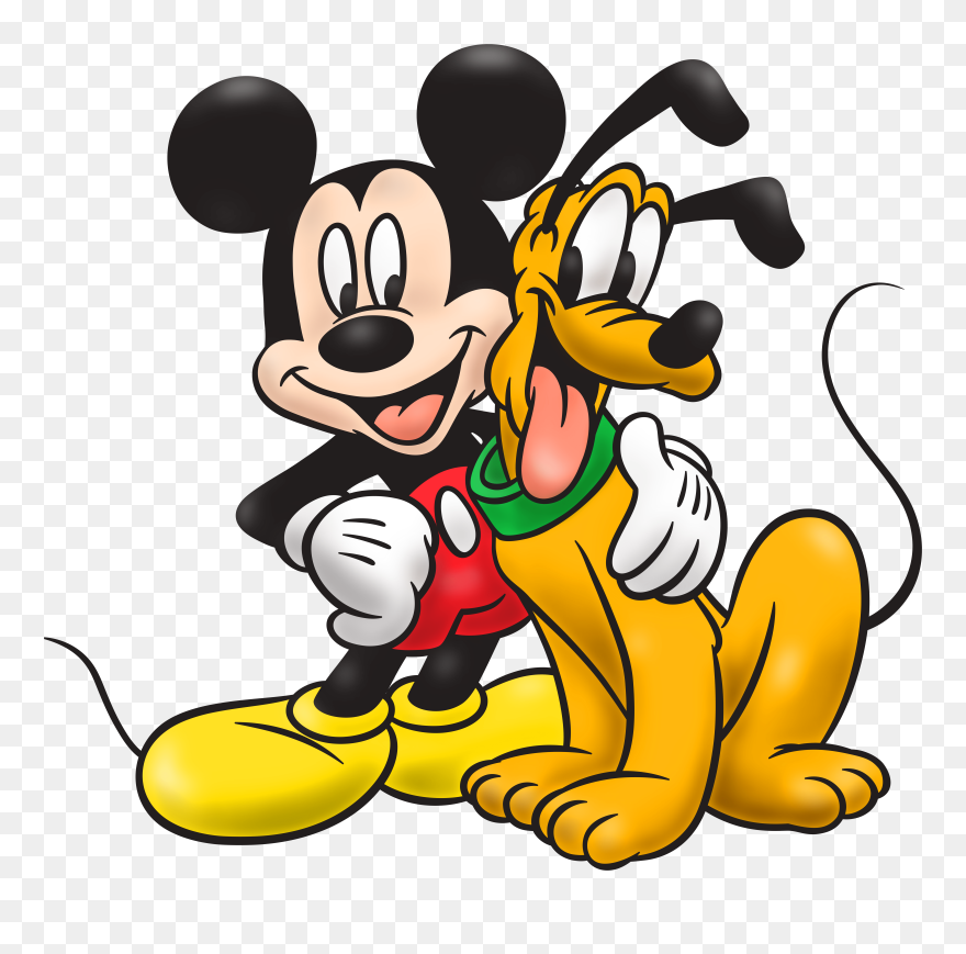 Mickey Mouse And Pluto Png Clip Art - Separador De Libros Mickey Transparent Png