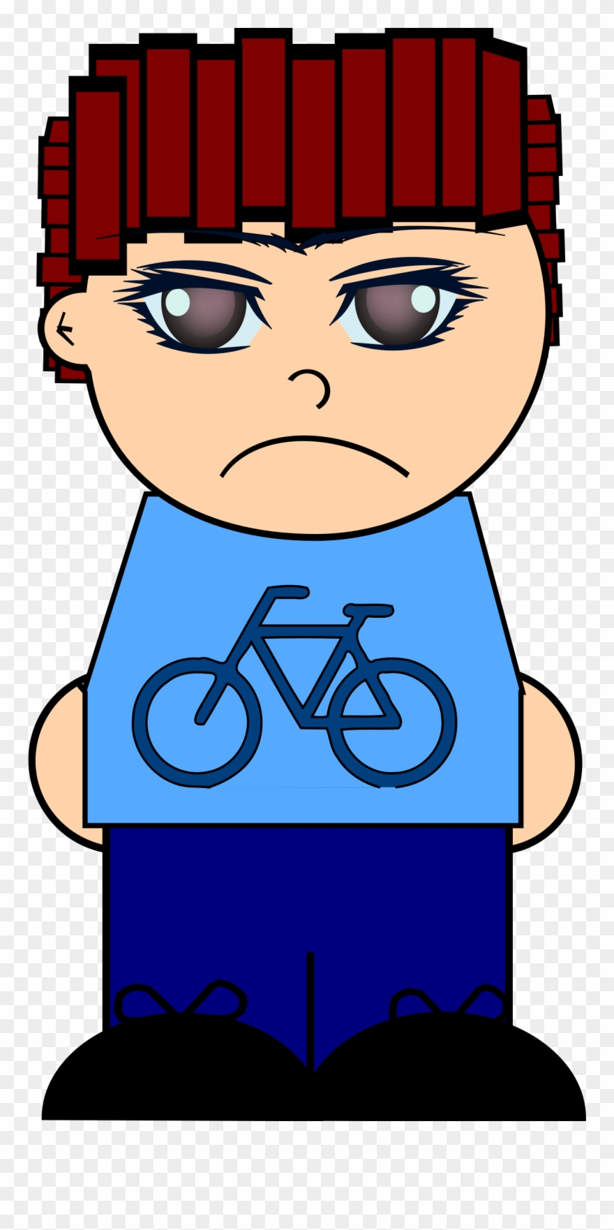 Clipart Boy Bored - Heart Bikes: 1" Pinback Button - Png Download
