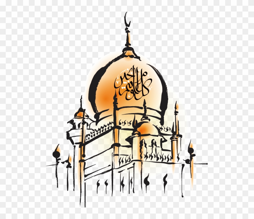 Hand Painted Mosque - Eid Ul Adha Png Clipart