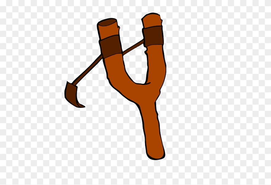 Stone Clipart Slingshot - Easy To Draw Slingshot - Png Download