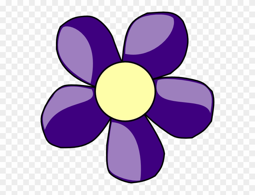 Purple Flower Clipart 7 Flower - Clip Art Flowers Purple - Png Download