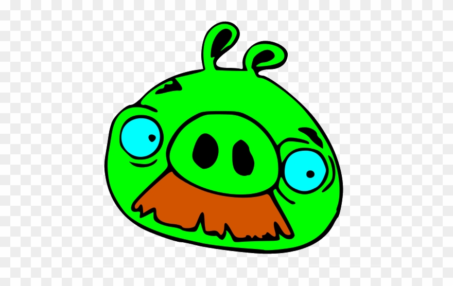 Angry Birds Pig Mustache Clipart