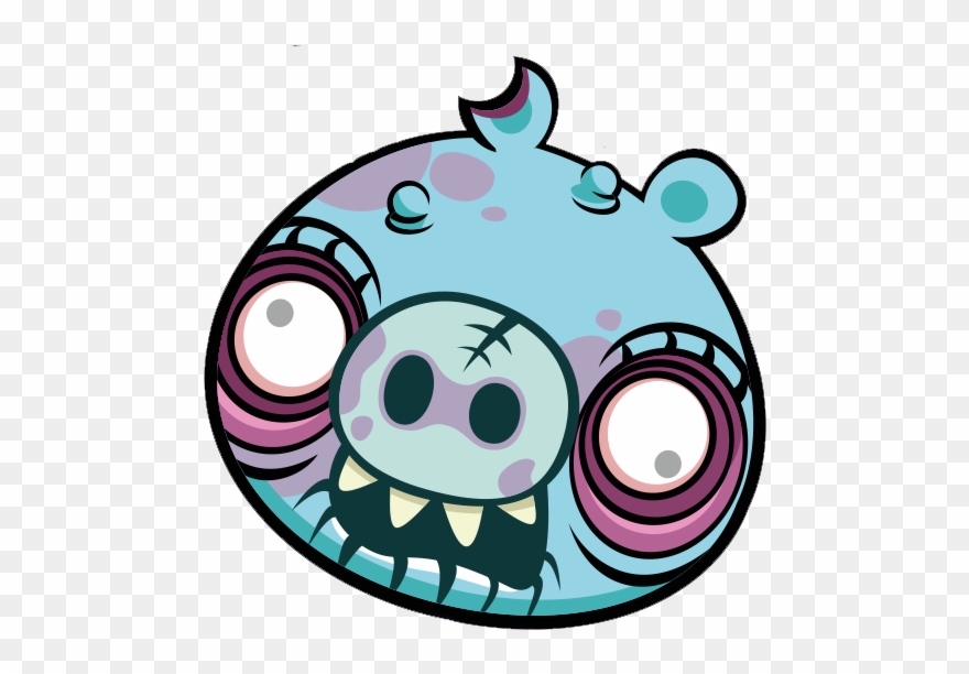 Image Zombie Large Piggy Png Birds Wiki - Pig Pink Angry Birds Clipart