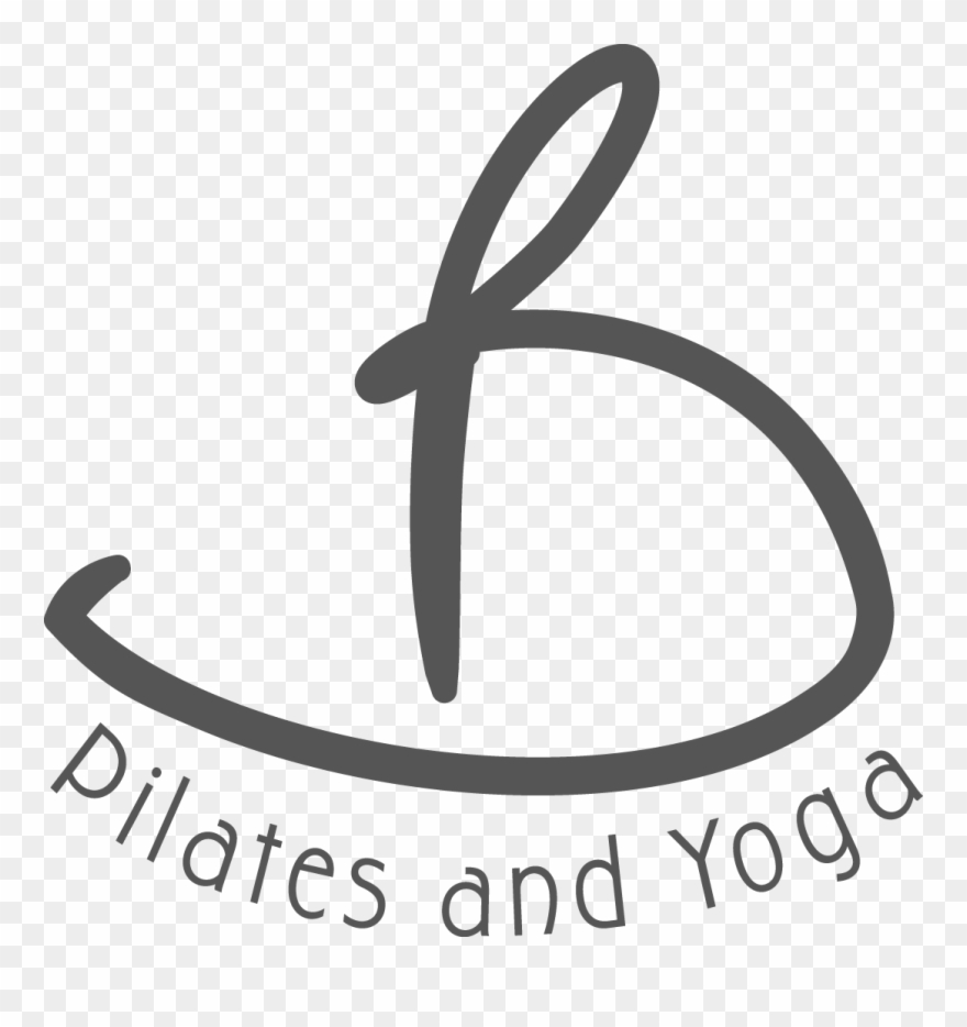 B Pilates And Yoga - B Text Logo Yoga Clipart