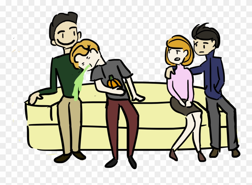 Illustration Human Behavior Product Cartoon At Night - Illustration Clipart