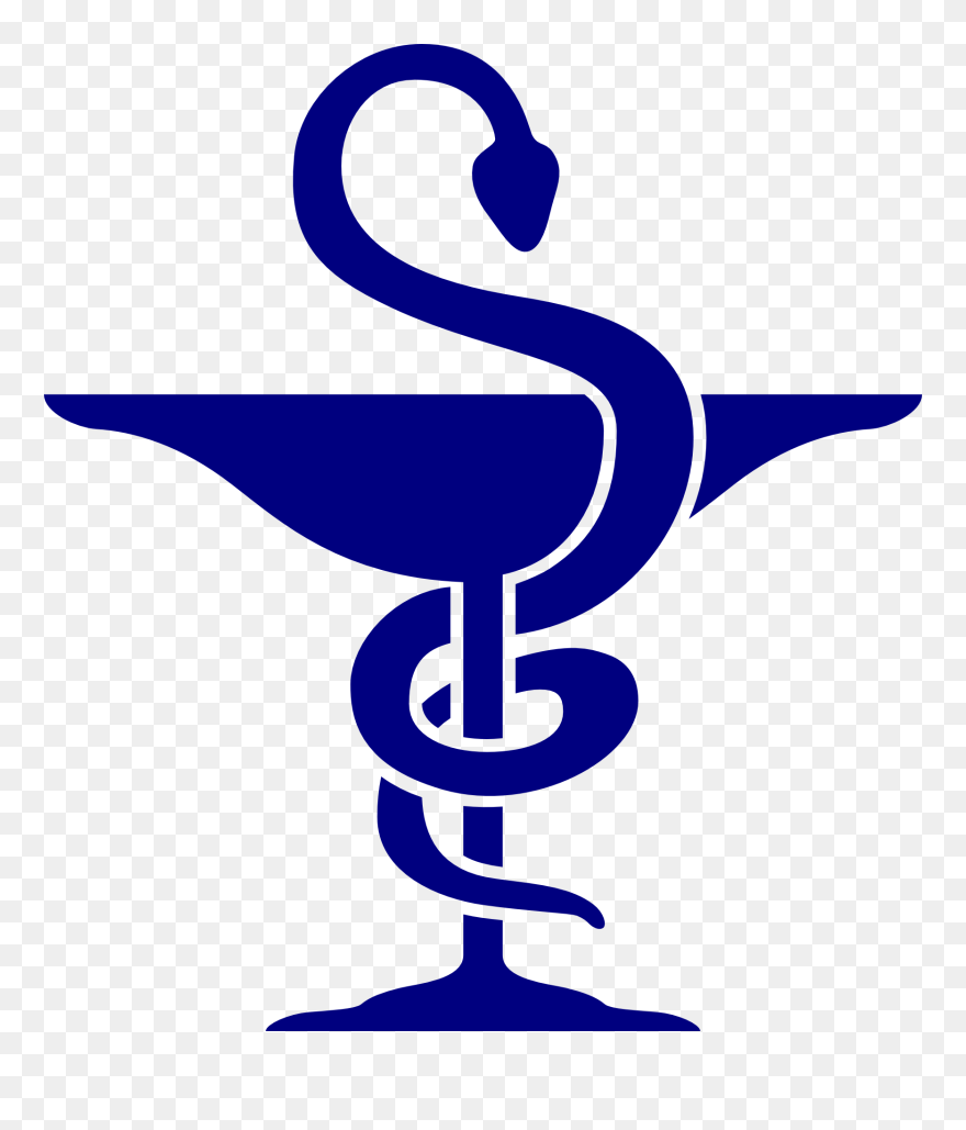 Clipart Library Blue Logo Clip Art - Pharmacy Logo Snake Blue - Png Download