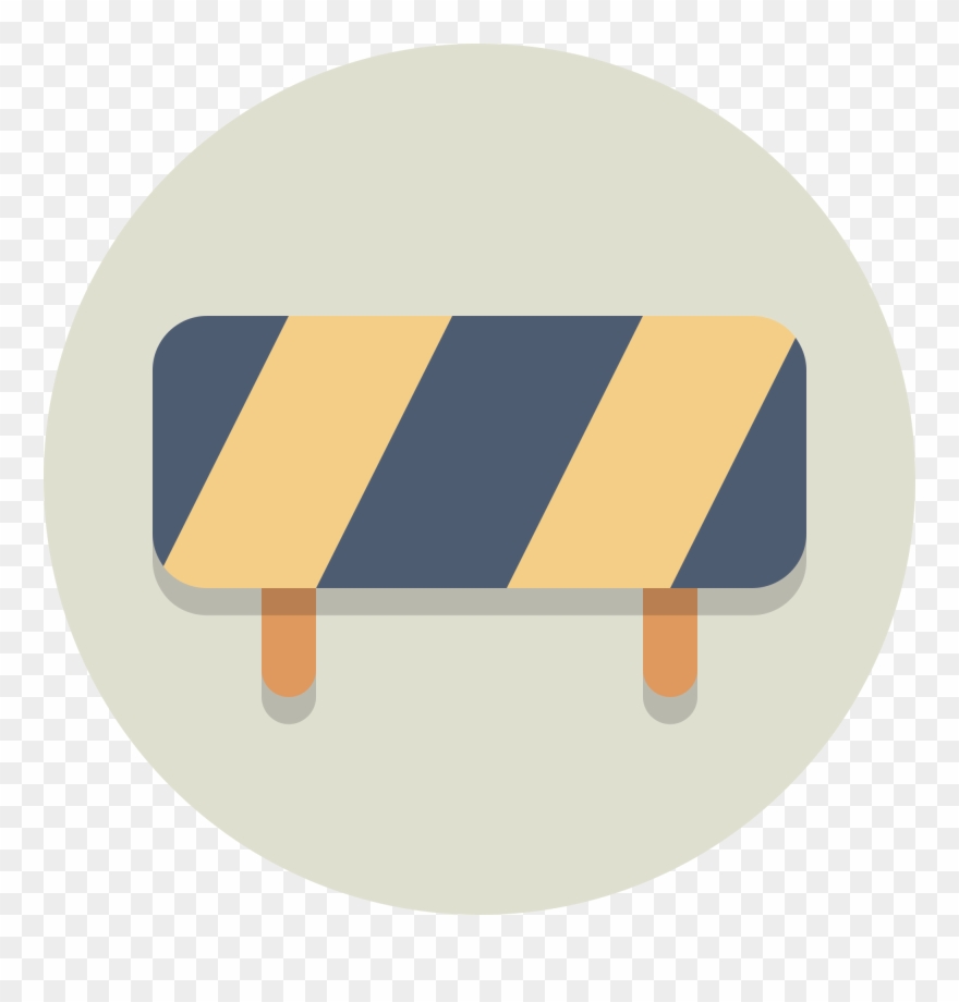 Cone Clipart Road Blocker - Icon Road Block - Png Download