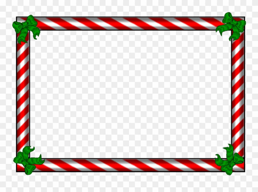 Download Banner Download Santa Hat Two Isolated Stock - Candy Cane Border Png Clipart