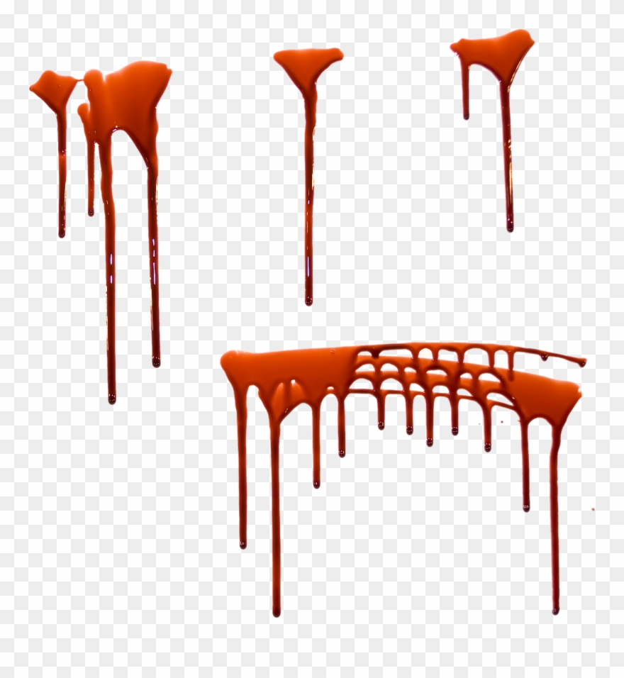 Orange Drip Png - Red Png Transparent Blood Trickle Clipart