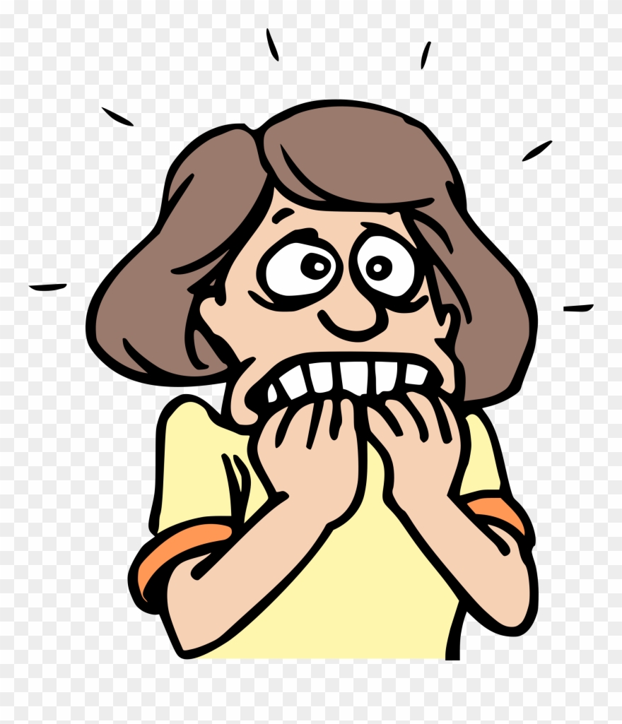 Big Image - Scared Person Drawing Clipart