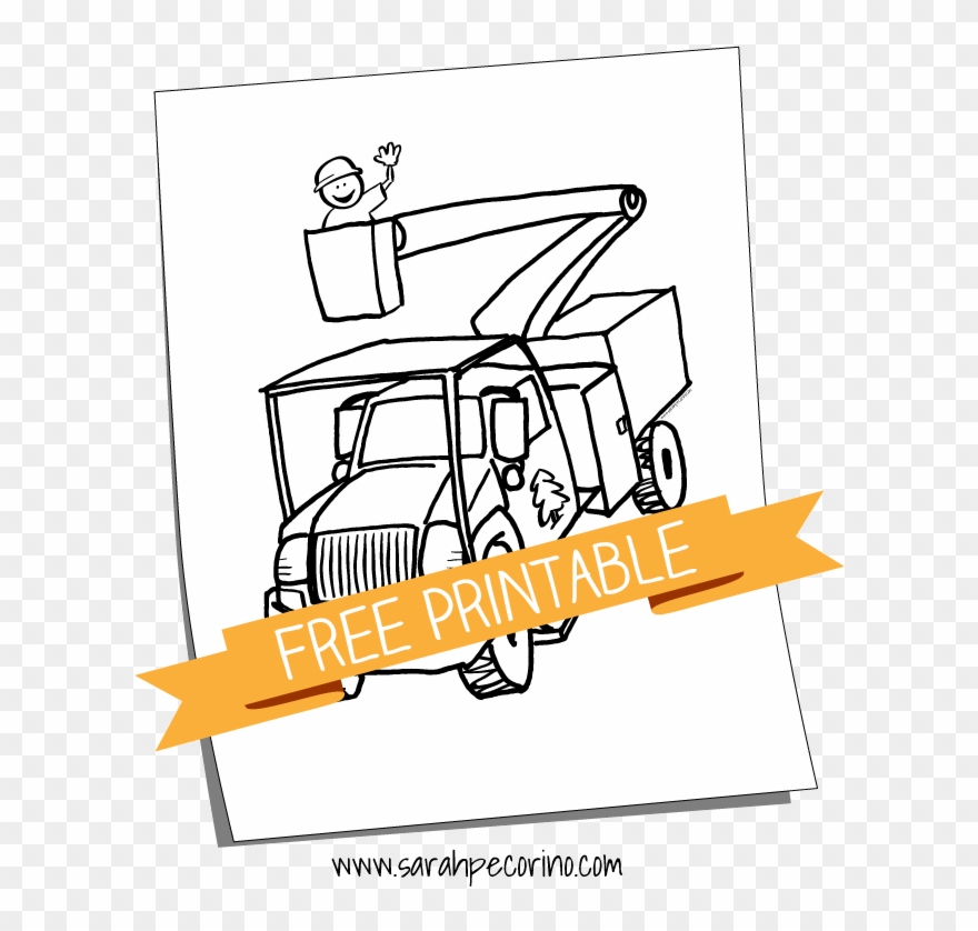 Download Bucket Truck Coloring Page Clipart (#646125) - PinClipart