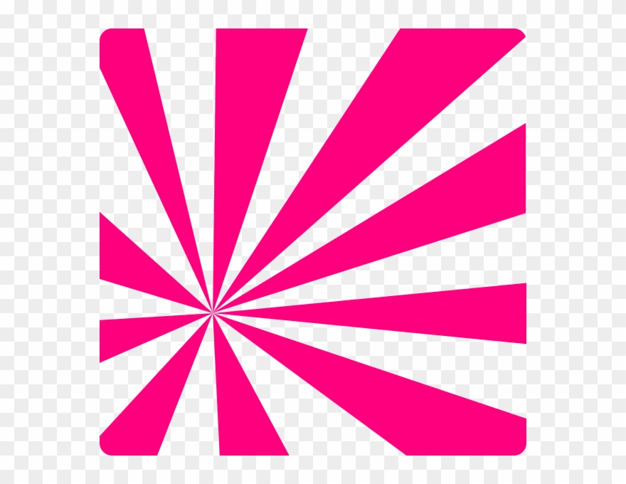 Pink Sun Rays Clip Art At Clker - Sun Rays Clipart Pink - Png Download