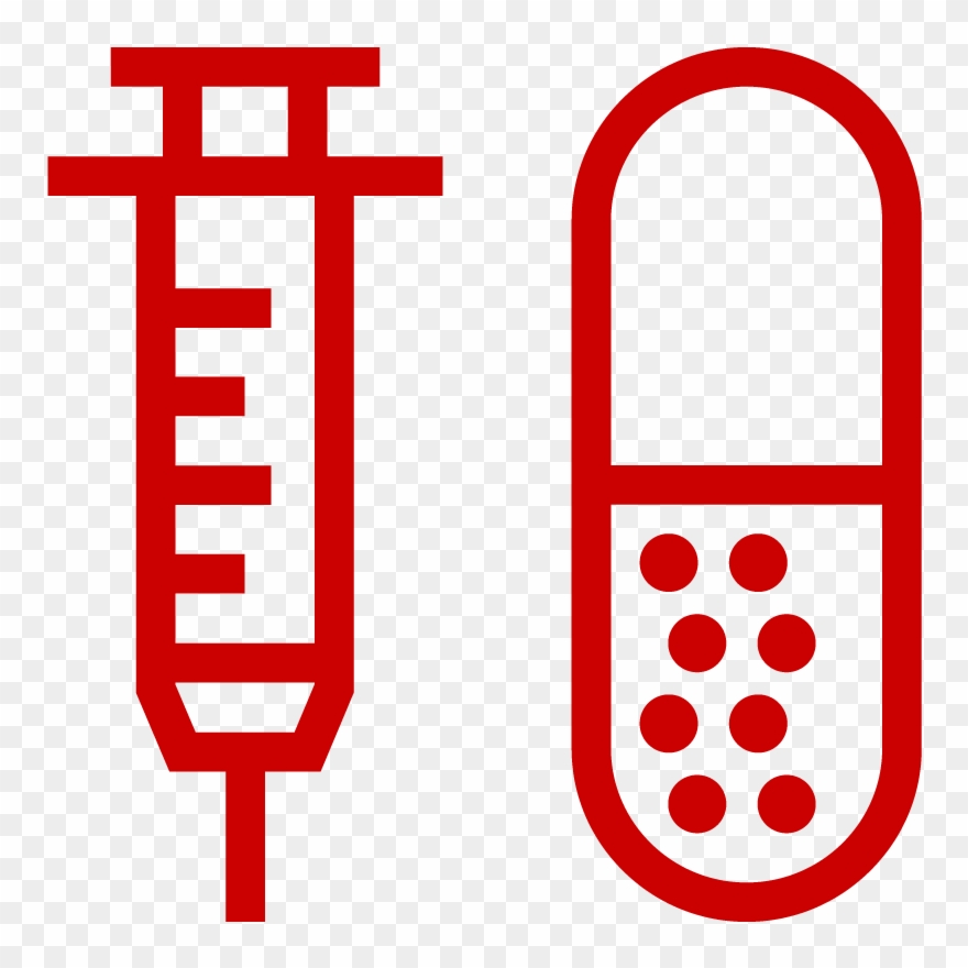 Syringe And Pill Icon - Stock Clipart