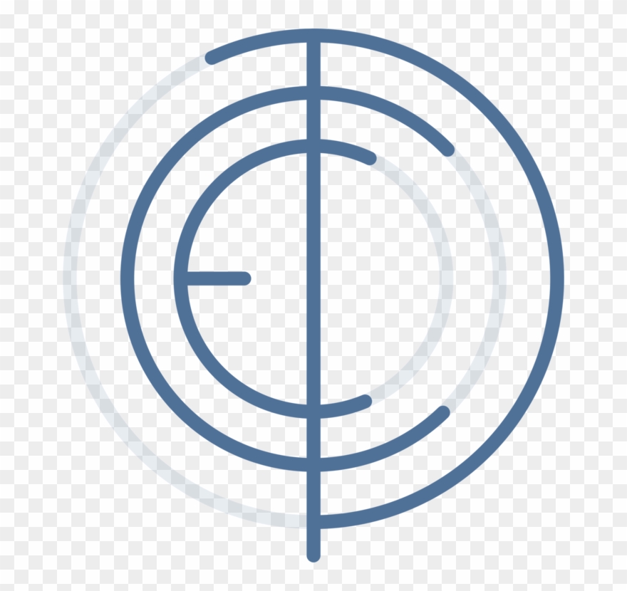 Reticle Sniper Sight Firearm - Target Vector Clipart