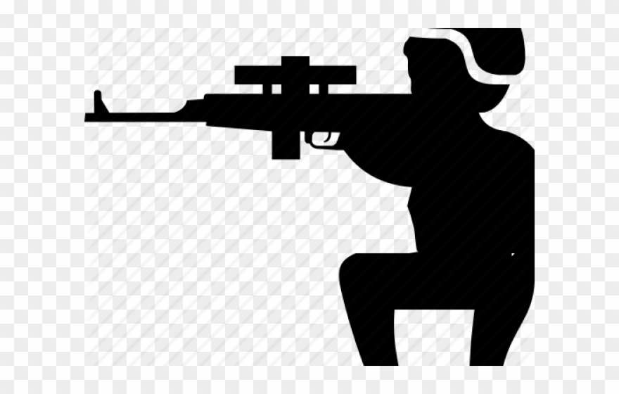 Sniper Clipart Sharpshooter - Sniper Icon Png Transparent Png