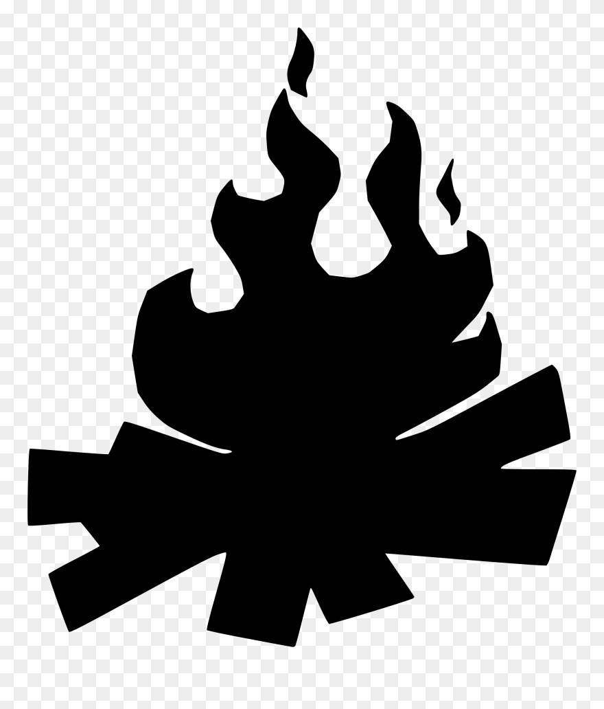 S'more Campfire Bonfire Istock - Campfire Black Clipart - Png Download