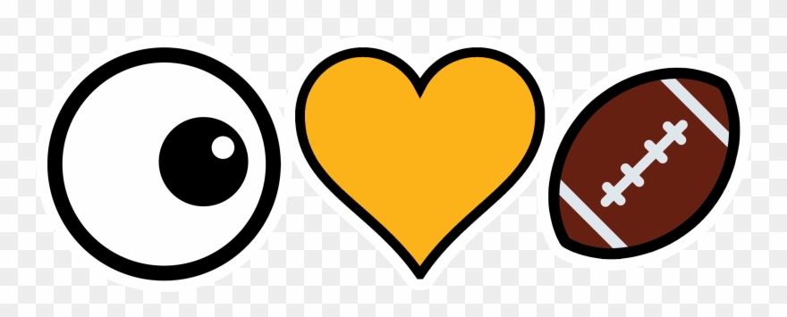 Wp I Love Football Yellow Emoji - Wpi Engineers Football Clipart