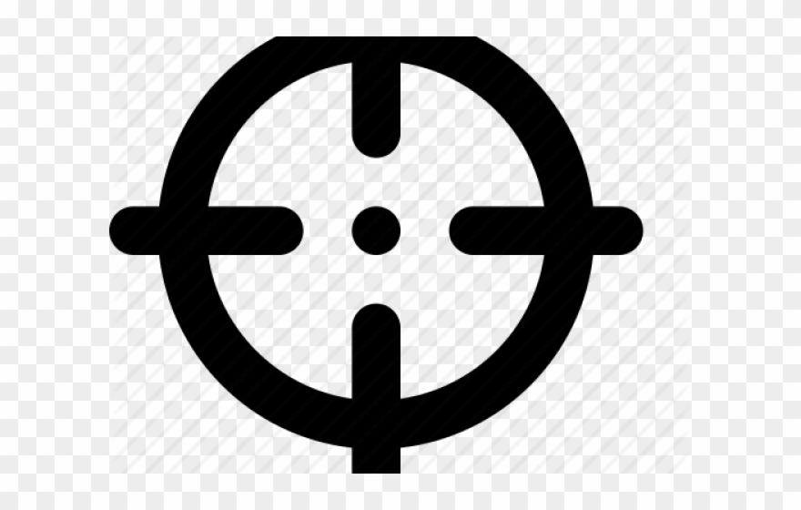 Sniper Clipart Bullseye - Target Vector Logo - Png Download