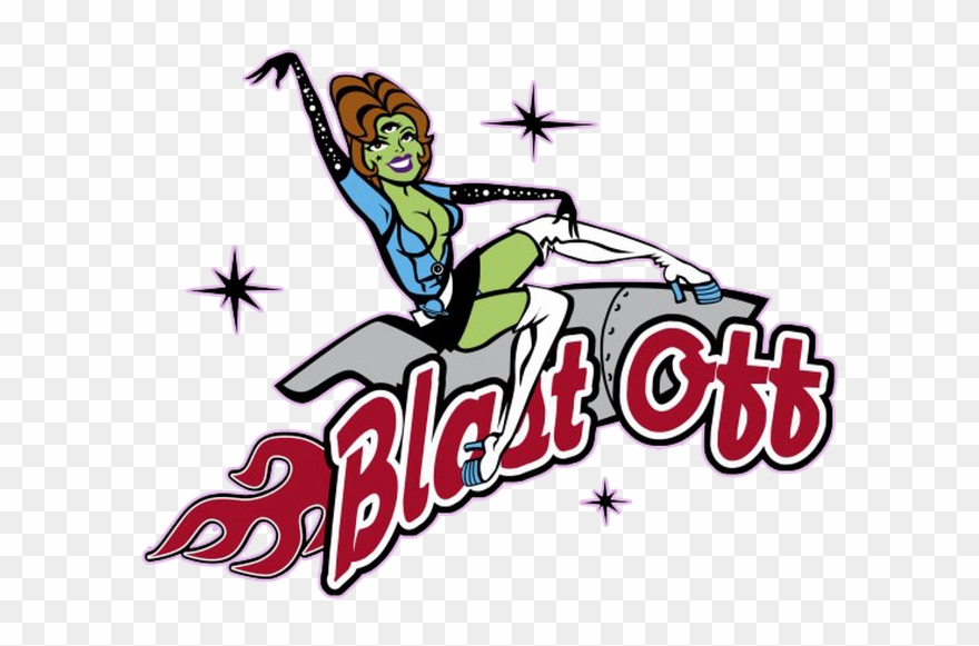 Sci Fi Clipart Blast Off - Blast Off Burlesque - Png Download