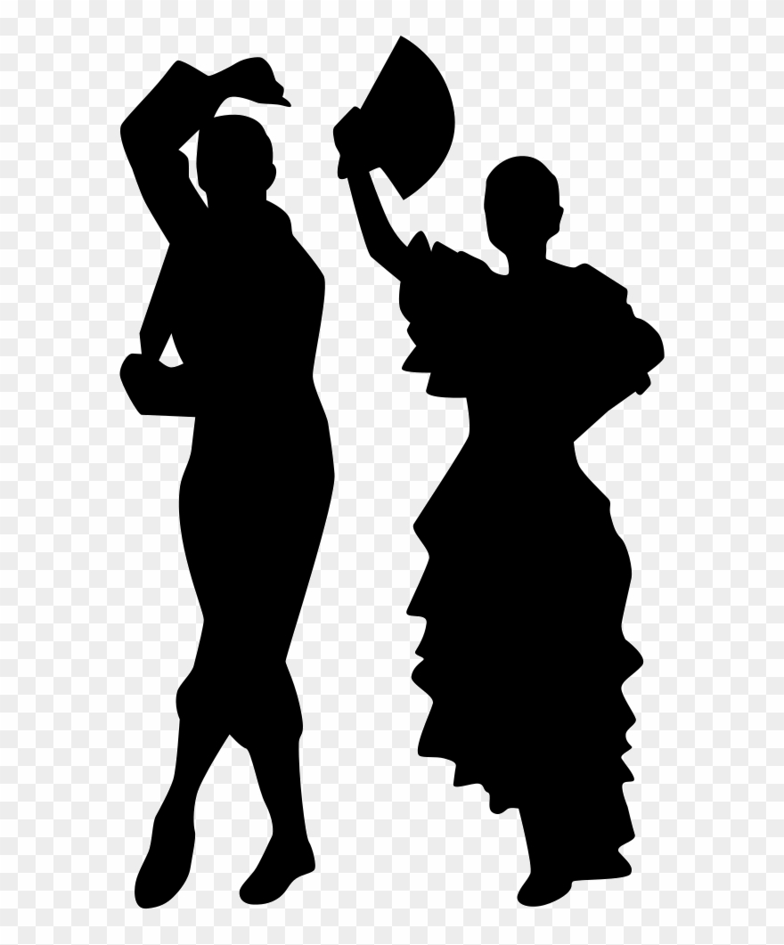 Man And Woman Flamenco Dance Silhouettes Comments - Flamenco Silhouette Clipart
