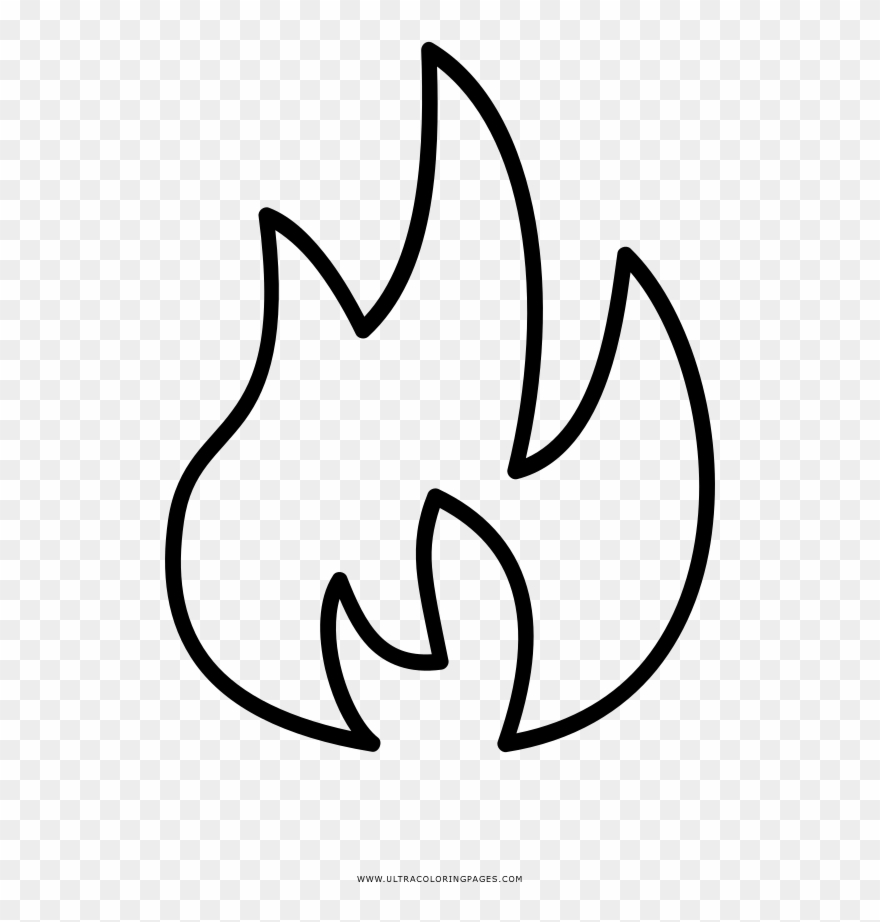 Flamme Ausmalbilder Ultra Coloring Pages Flamingo Clipart - Llama De Fuego Dibujo Para Colorear - Png Download