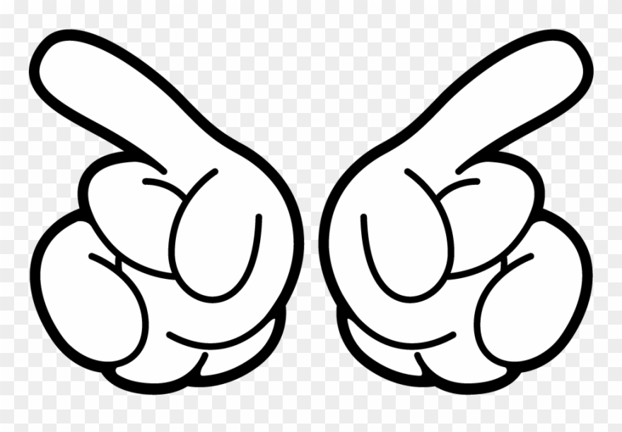 Mickey Mouse Hand Clipart - Png Download