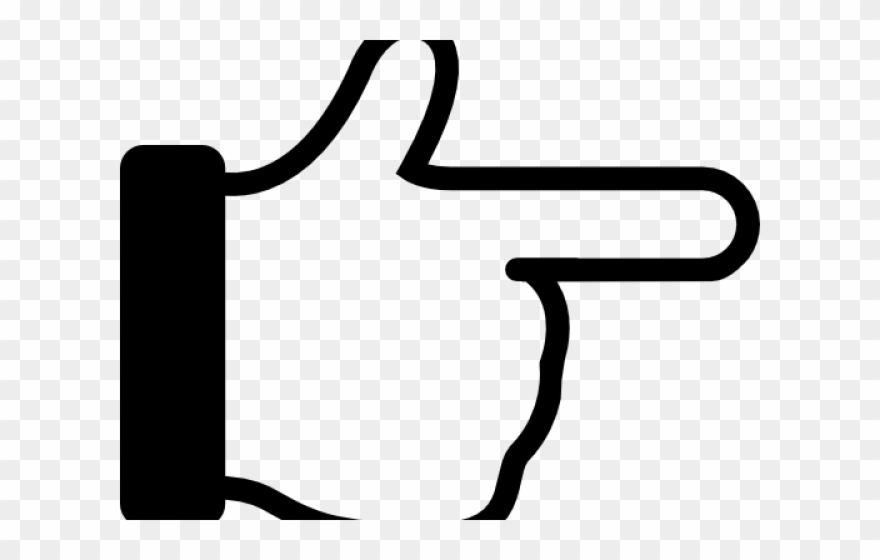 Fingers Clipart Point Right - Clipart Pointing Finger - Png Download