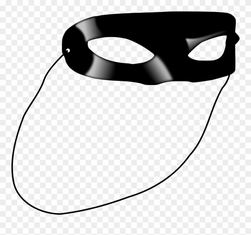Lone Ranger Style Mask - Free Clip Art Mask - Png Download (#647846 ...