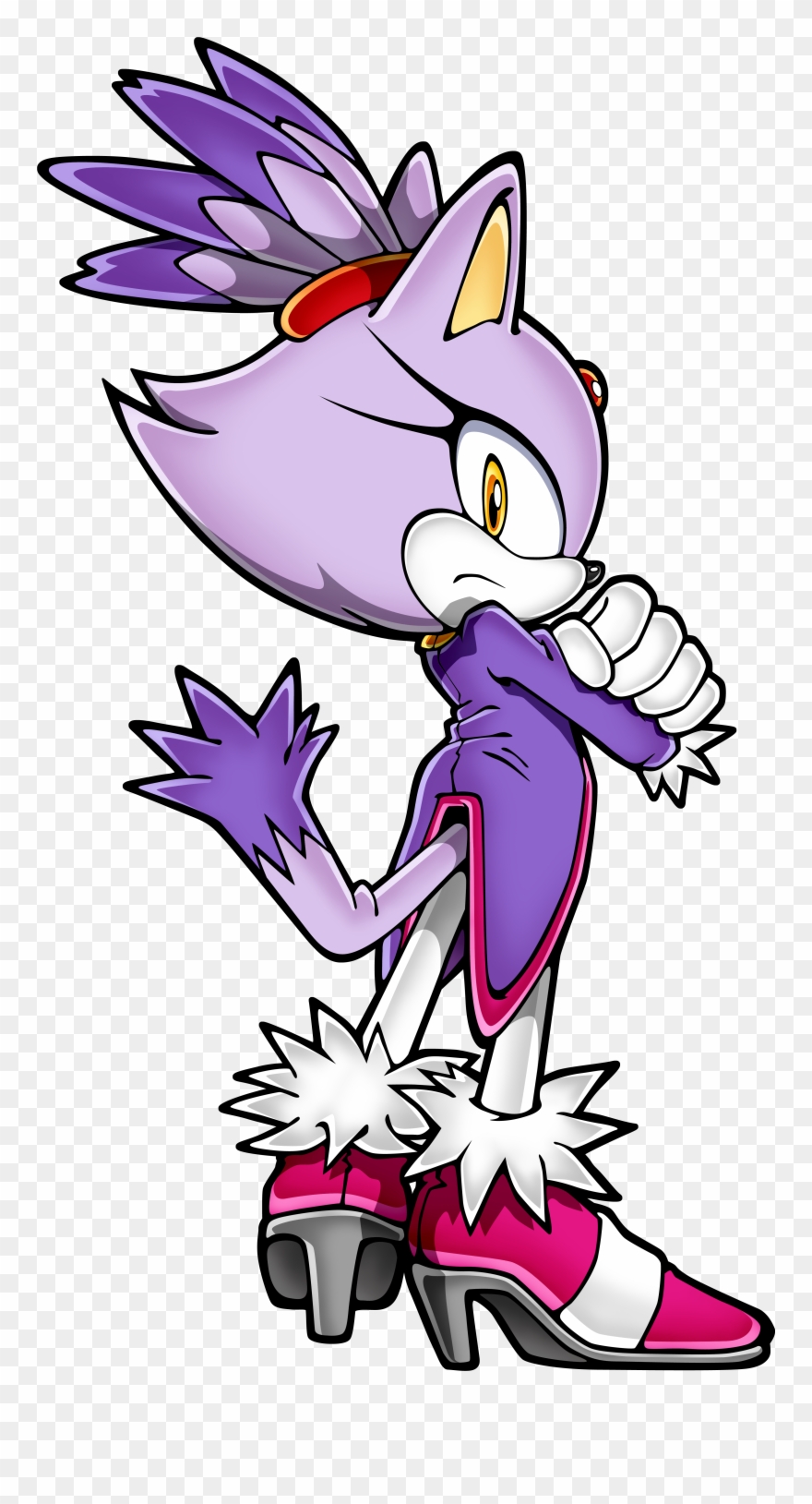 180-"well, I Don't Know About That, You've Got Some - Blaze The Cat Clipart