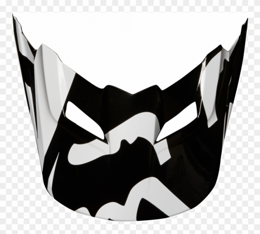Козырек К Шлему Fox V1 Race Helmet Visor Black - Fox Racing Mx18 V1 Helmet Visor-race Clipart