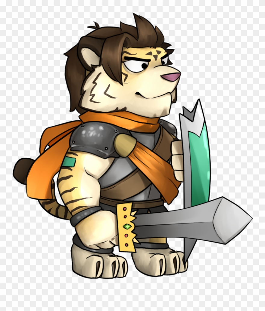 Hikari Sword And Shield - Cartoon Clipart