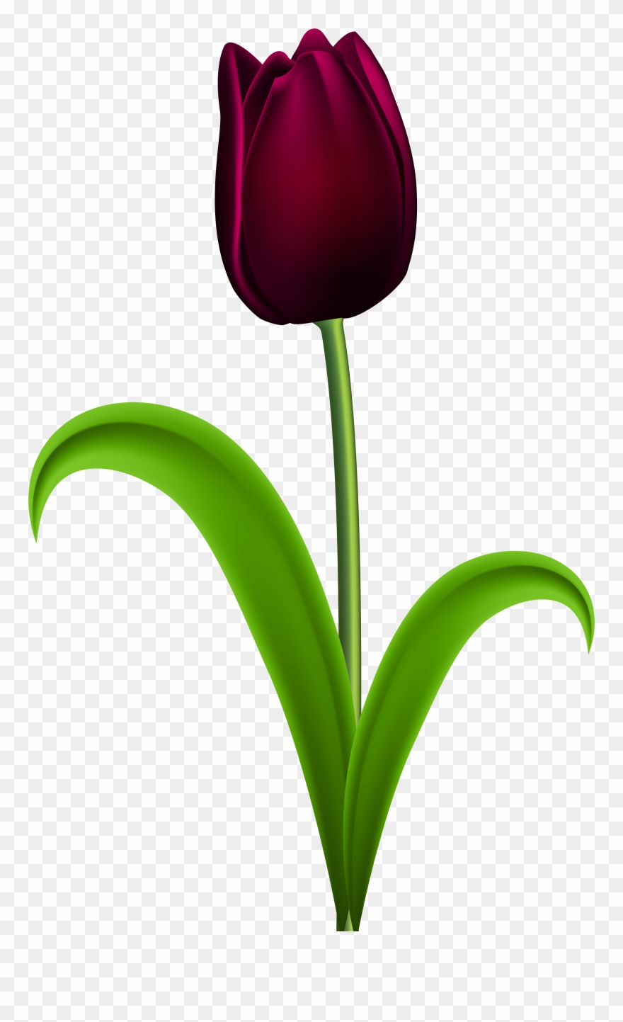 Dark Red Flowers Clip Art - Png Download