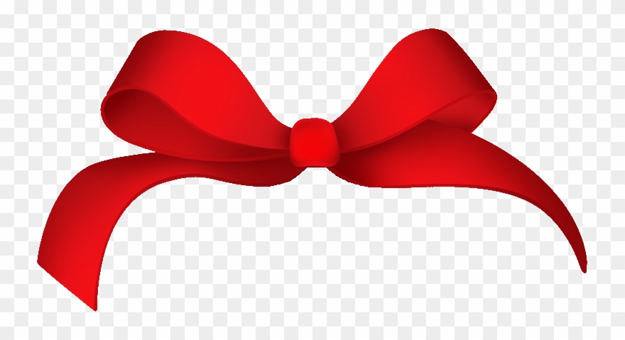 Red Hair Bow Png - Red Ribbon Png Transparent Background Clipart