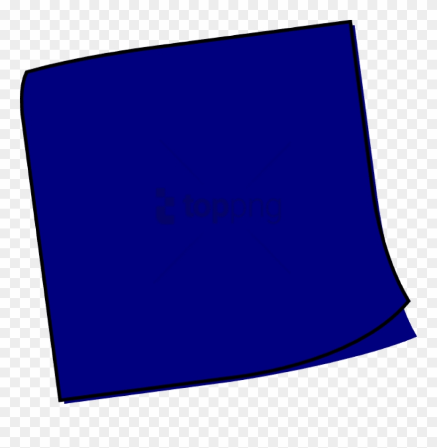 Dark Blue Sticky Note Svg Clip Arts 600 X 580 Px - Png Download