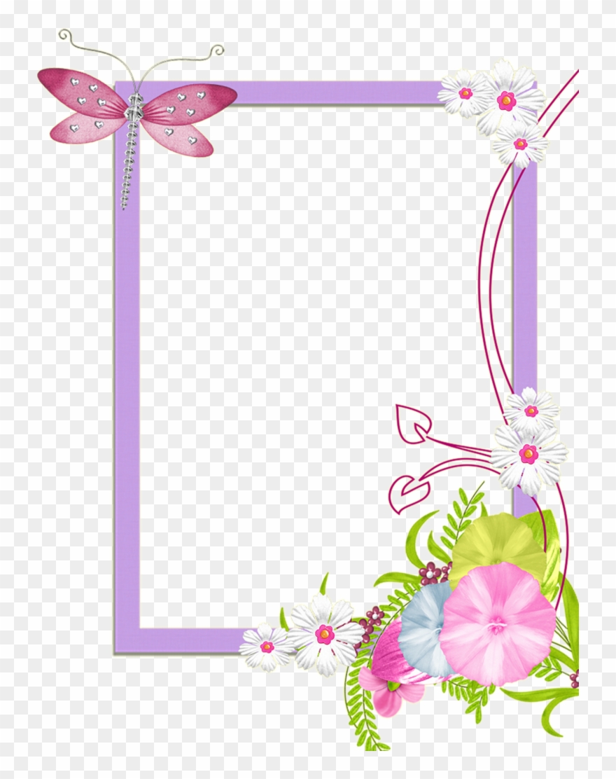 Png Transparent Stock Png By Melissa Tm - Cute Flower Frame Png Clipart