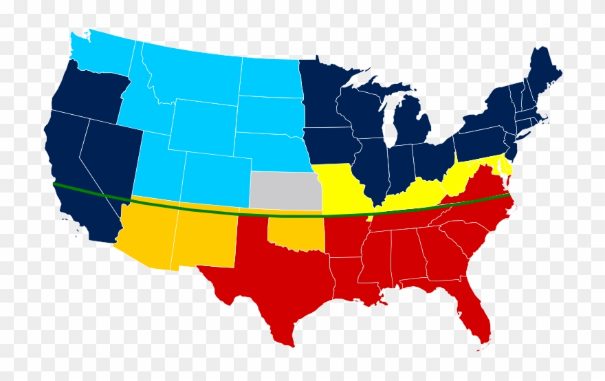 Missouri Compromise Line Svg - Missouri Compromise Parallel Line Clipart