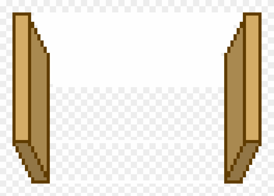 Transparent Doors Pixelated Picture Royalty Free - Open Door Pixel Art Clipart