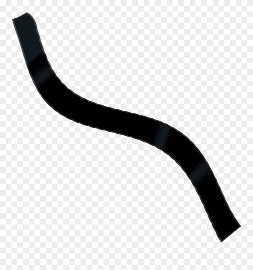 Black Ribbon Clipart - Carbon - Png Download