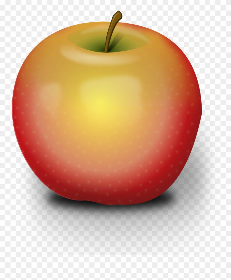 Big Image - Cartoon Green Apple Clipart