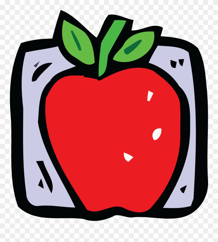 Free Clipart Of A Red Apple - Fresh Apple. Large Tote Bag - Png Download