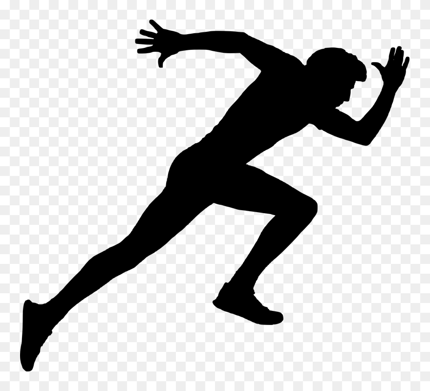 Doing Cardio In The Morning On An - Persona Corriendo Silueta Png Clipart