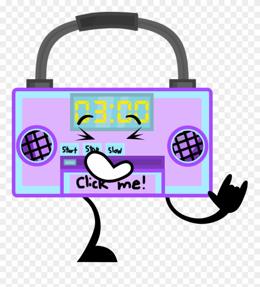 Boombox's New Pose - Bfdi Boom Box Clipart