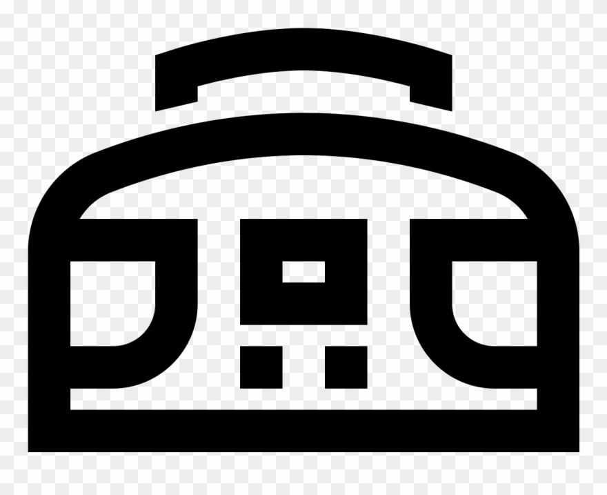 There Is A Rectangle With Curved Edges And A Curved - Graphics Clipart