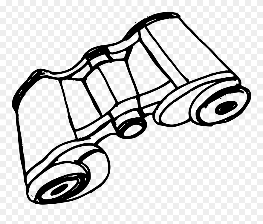 Binoculars Png Transparent - Binoculars Drawing Png Clipart