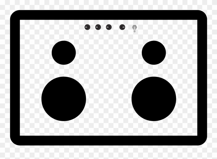 Boombox - Circle Clipart
