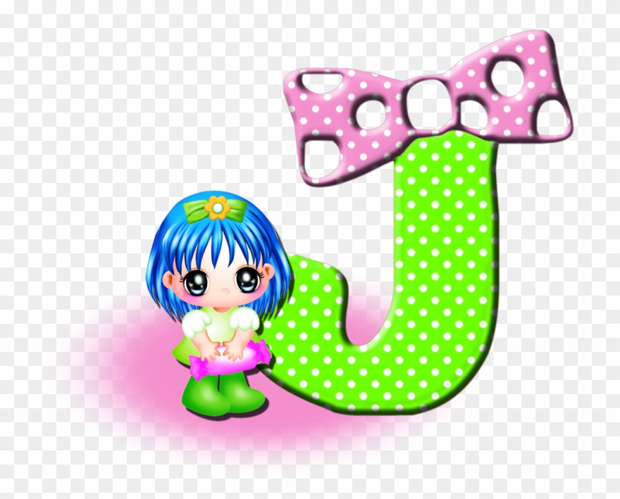 B *✿* Letter J, Alphabet Letters, Art Girl, Initials - Letter Clipart