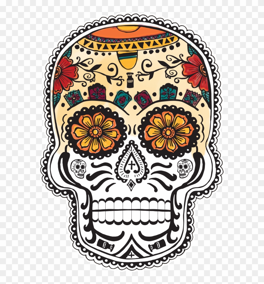 Win $3,000 Cash On Herdez - Dia De Los Muertos Skull Png Clipart
