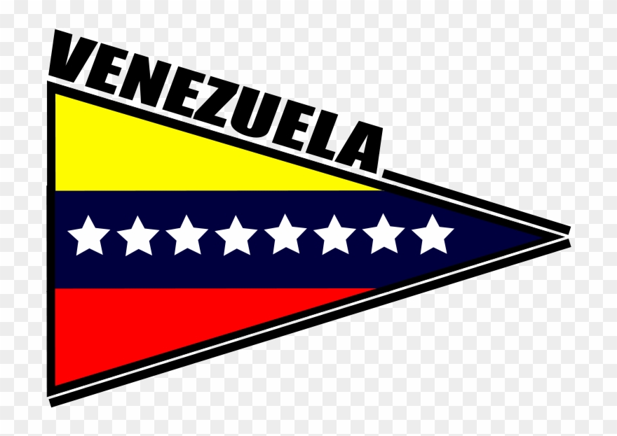 Bandera De Venezuela Triangular - Venezuela Clipart - Png Download