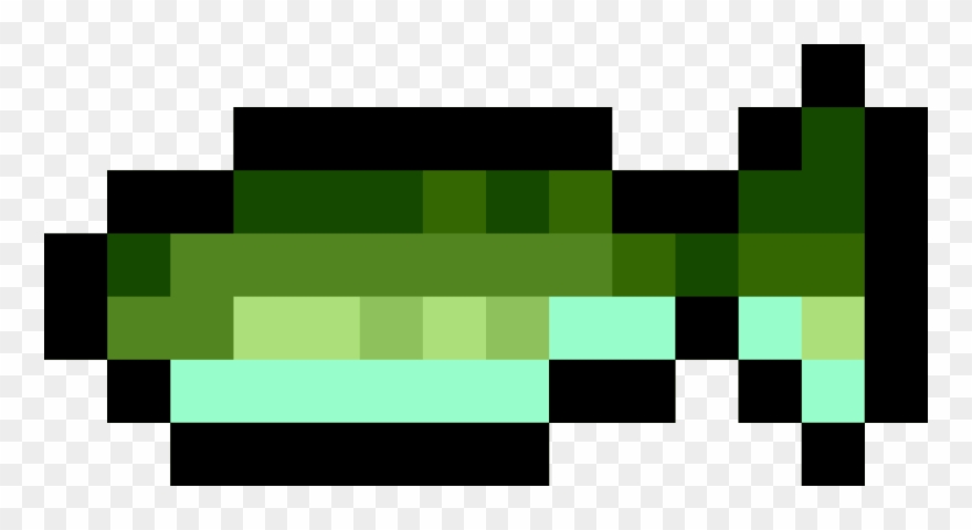 Pixel Bass Fish - 8 Bit Fish Clipart