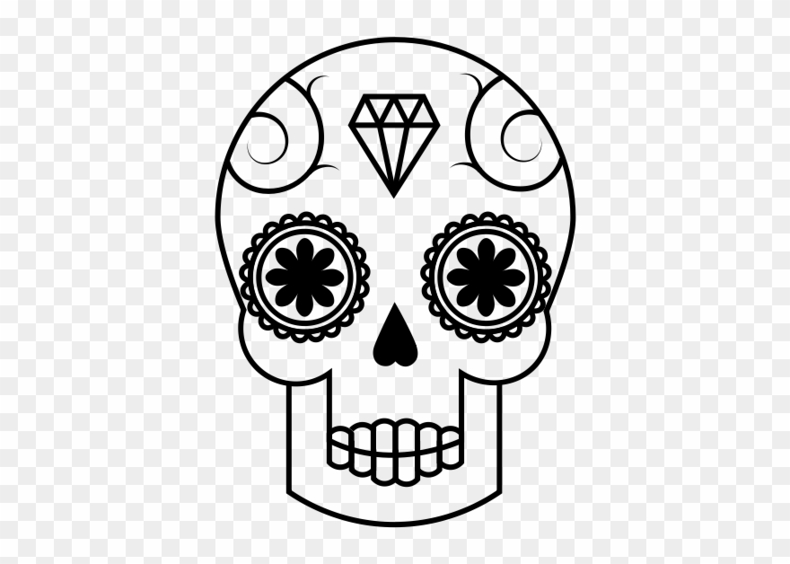 Calavera Rubber Stamp - Tagoloan National High School Clipart